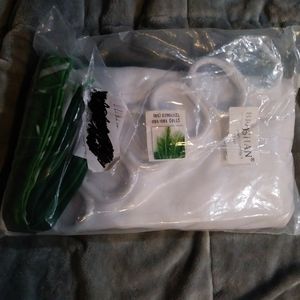 Broshan/Shower curtain/Tropical Leaves